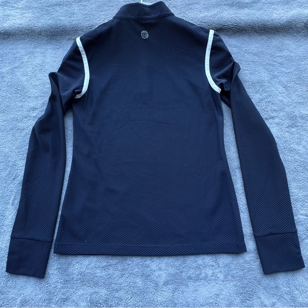 Tory Sport Navy Long Sleeve Top with White Accents - Picture 5 of 16